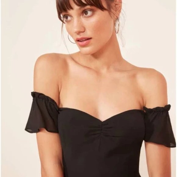 Reformation * Butterfly Dress * Black - Picture 1 of 8